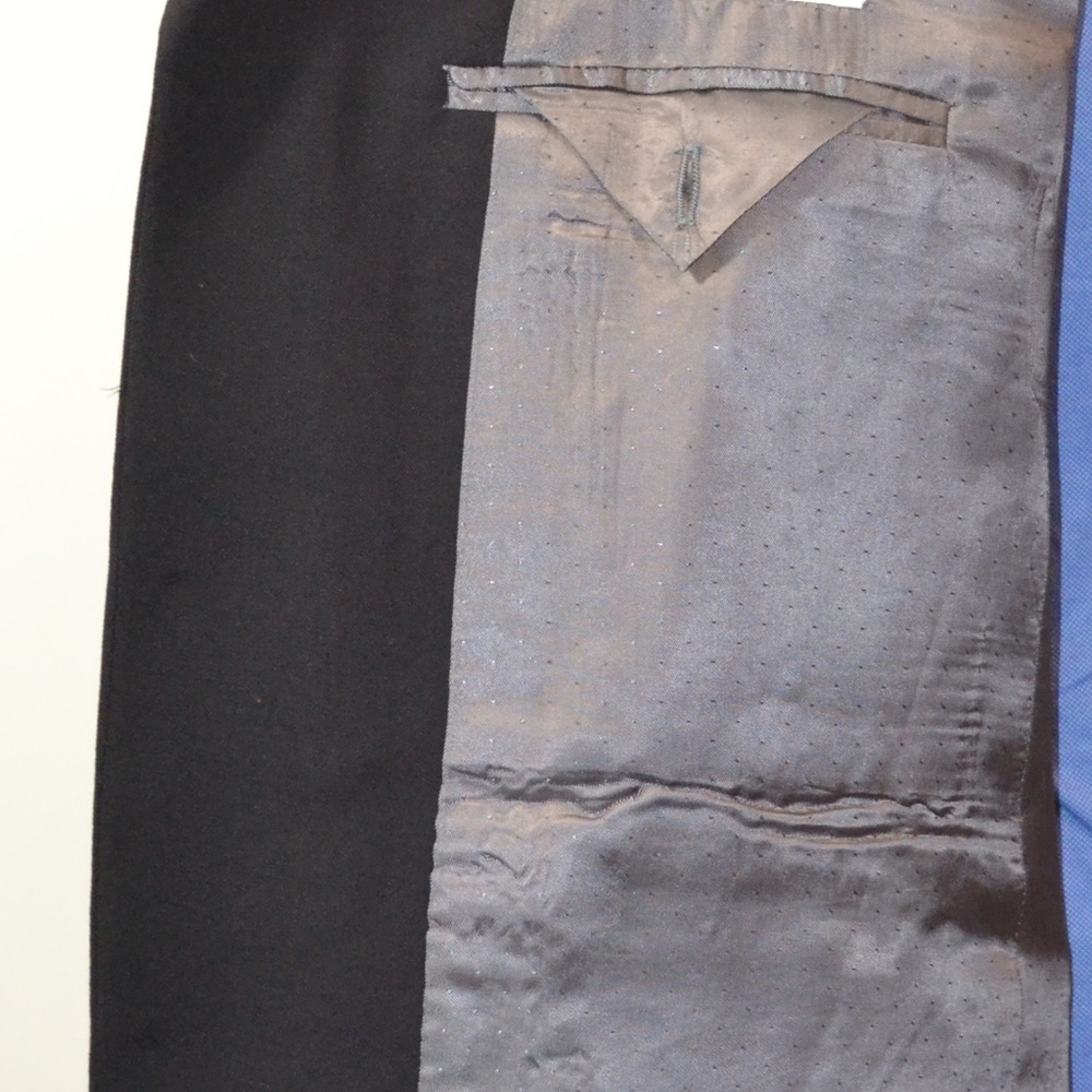 Calvin Klein 42R Sport Coat Blazer Suit Jacket Bla - Picture 7 of 8